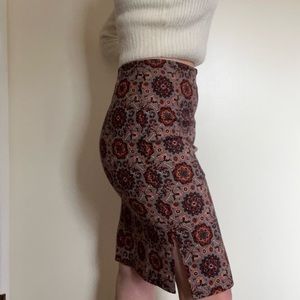 Loft 70’s “oriental rug” skirt